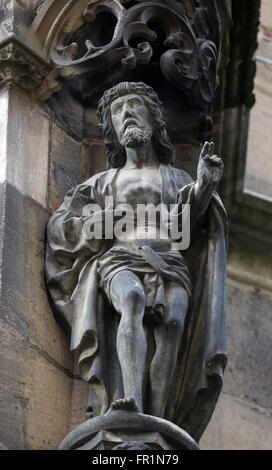 Saint John the Baptist, Collegiate Church of St. George in Tubingen, Germany on October 21, 2014 Stock Photo