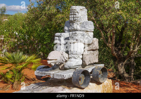 Statue in Alte city, Algarve, south Portugal, Europe, touristic village Stock Photo
