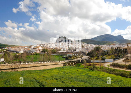 View of white village of Ardales, Malaga, Andalusia, Spain. Stock Photo