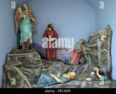 Agony in the garden, cemetery in Ursberg, Germany on June 09, 2015. Stock Photo