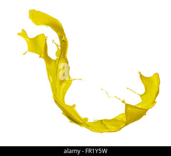 Yellow Paint splatter Stock Photo - Alamy