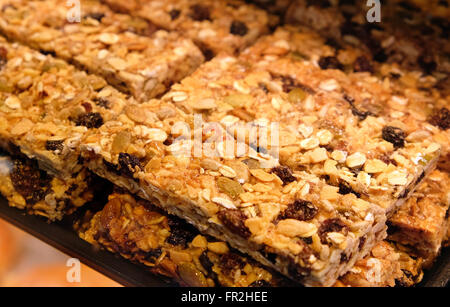 Modern bakery with different kinds of bread, cakes and buns in Rosenberg, Germany on June 08, 2015 Stock Photo