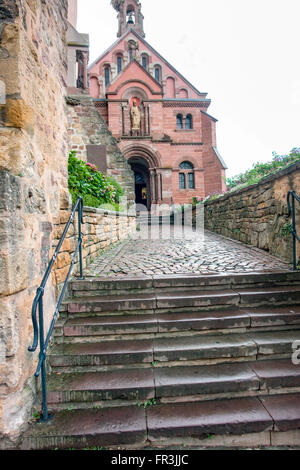 Idyllic scenery of Eguisheim, a village in Alsace, France Stock Photo