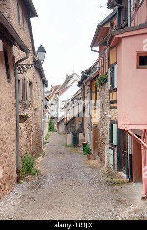 Idyllic scenery of Eguisheim, a village in Alsace, France Stock Photo