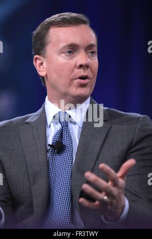 NRA Institute Executive Director Chris Cox during the annual American Conservative Union CPAC conference at National Harbor March 5, 2016 in Oxon Hill, Maryland. Stock Photo