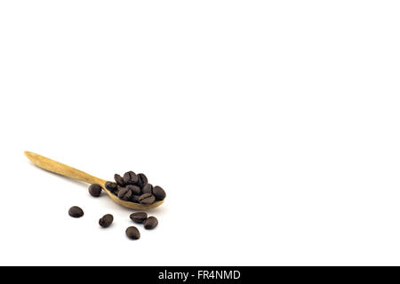 coffee beans in bag isolated on white background Stock Photo
