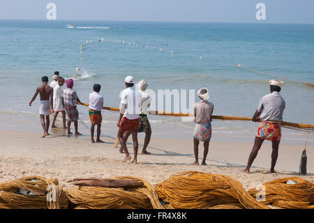 Seine fishing (seine-haul fishing) Stock Photo