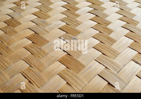 Woven bamboo strips for background texture Stock Photo