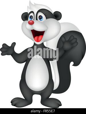 Skunk cartoon Stock Vector