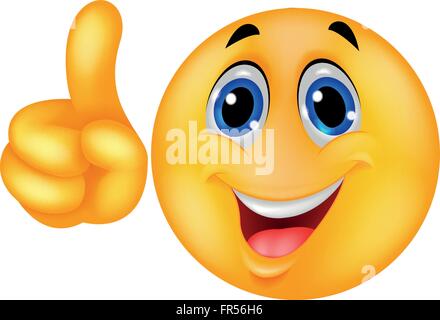Emoticon making a point Stock Vector