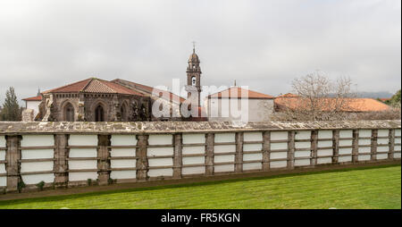 Ancient cemetery in Parque de San Domingos de Bonaval. Santiago de Compostela. Stock Photo