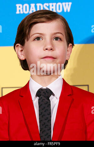 Tokyo, Japan. 21st March, 2016. Canadian child actor Jacob Tremblay attends the Japanese premiere for the film Room on March 21, 2016, Tokyo, Japan. Brie Larson won the Academy Award for Best Actress in a Leading Role for her role in Room. The film was also nominated for Best Motion Picture, Best Achievement in Directing, and Best Adapted Screenplay. Room hits Japanese theatres on March 18. Credit:  Rodrigo Reyes Marin/AFLO/Alamy Live News Stock Photo