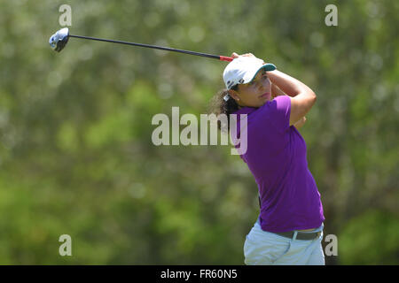 April 19, 2015 - Fort Myers, Florida, USA - Emily Tubert during the final round of the Chico's Patty Berg Memorial on April 19, 2015 in Fort Myers, Florida. The tournament feature golfers from both the Symetra and Legends Tours...ZUMA Press/Scott A. Miller (Credit Image: © Scott A. Miller via ZUMA Wire) Stock Photo