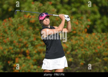 April 19, 2015 - Fort Myers, Florida, USA - Anne-Catherine Tanguay during the final round of the Chico's Patty Berg Memorial on April 19, 2015 in Fort Myers, Florida. The tournament feature golfers from both the Symetra and Legends Tours...ZUMA Press/Scott A. Miller (Credit Image: © Scott A. Miller via ZUMA Wire) Stock Photo