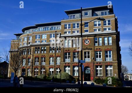 Apartment Block My HQ, Royal Arsenal development, Woolwich, London, England, UK Stock Photo