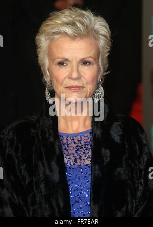 February 14, 2016 - Julie Walters attending EE British Academy Film Awards 2016 at Royal Opera House, Covent Garden in London, U Stock Photo