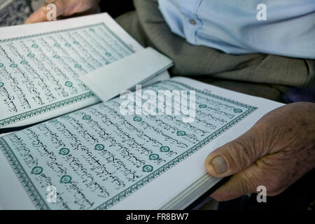 Quran - holy book of Islam - Mosque Imam Ali ibn Abi Taleb Stock Photo