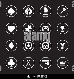 [JPEG] white flat icon set 5 with circle frame for web design, UI ...