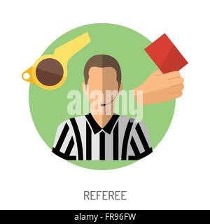 Soccer Flat Icon Set Stock Vector
