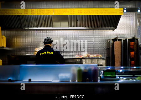 Posh Nosh kebab van in Queen Street, Oxford Stock Photo