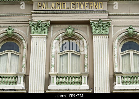 Detail of the facade of the Government Palace - Palacio Campo das Princesas in Recife - PE Stock Photo