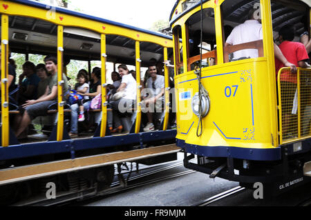 Tram ride in Santa Teresa - city center of Rio de Janeiro Stock Photo