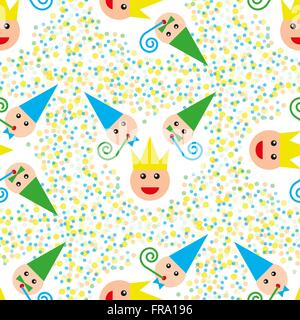 Seamless party pattern composed Stock Vector