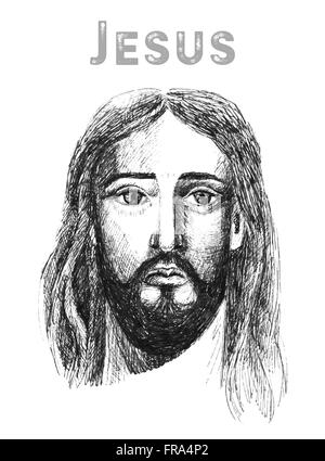 Face of Jesus Christ, low poly watercolor vector illustration Stock ...