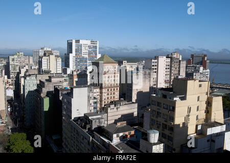 Top view of buildings in the city center Stock Photo