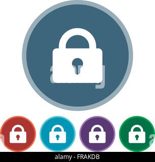 icons locked Stock Vector