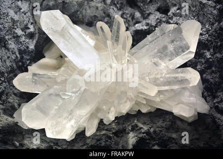Sample gross rock crystal - quartz Stock Photo