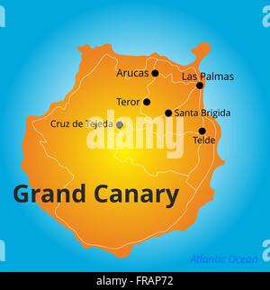 Color Map Of Grand Canary Frap72 