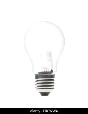 Opaque halogen light bulb isolated on a white background. Stock Photo