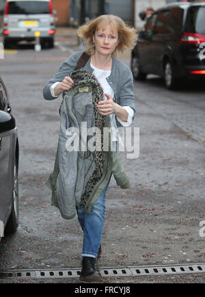 Claire Skinner outside ITV Studios  Featuring: Claire Skinner Where: London, United Kingdom When: 18 Feb 2016 Stock Photo