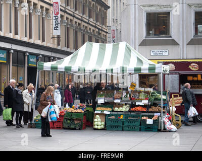 Fruit and vegetable stall in Liverpool Stock Photo