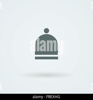 Logo hat. Laconic headdress. Icon. Stock Vector