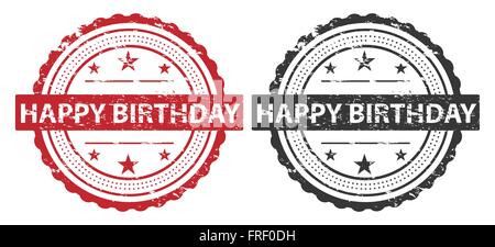 Happy Birthday Stamp Happy Birthday Round Grunge Sign Happy Birthday Stock  Illustration - Download Image Now - iStock