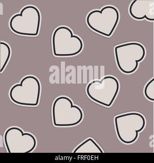 Seamless pattern with hearts repeating texture Stock Vector