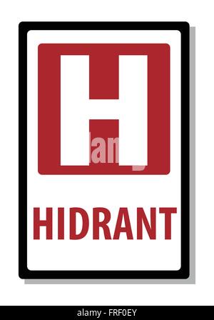 Hydrant. Flat Simple Sign/Symbol Icon Stock Vector