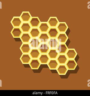 Seamless colorful honey comb pattern. Stock Vector