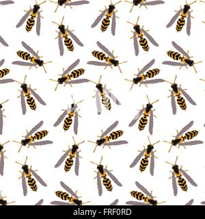 Killer Bees seamless pattern vector Stock Vector
