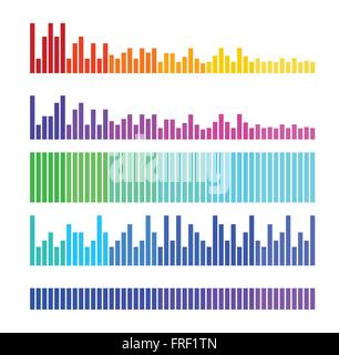 sound audio volume music block style icons set vector illustration ...