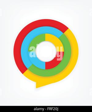 Bright Colors Design Element Infographic Stock Vector