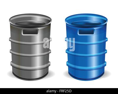 beer keg isolated on white Stock Vector