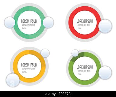 Set of Infographic Element Isolated on White Stock Vector