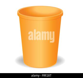 Red Plastic Gallon Isolated on White Background Stock Vector