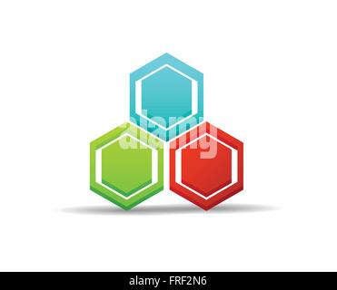 Comb Design Element Isolated on White Stock Vector