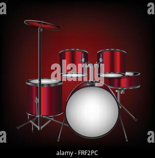 Illustration of Drum Kit Stock Vector
