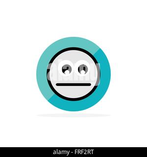 Set of Three Emotion Stickers Isolated on White Background Stock Vector