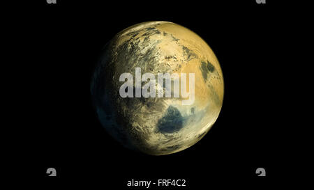 Fantasy Alien Exo Planet isolated galaxy space Stock Photo